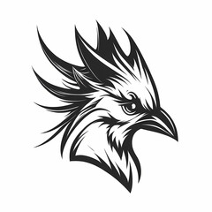 Obraz premium Cardinal Head Symbol Design. Generative AI