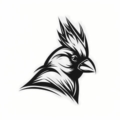 Obraz premium Cardinal Head Symbol Design. Generative AI