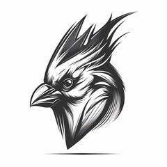 Obraz premium Cardinal Head Symbol Design. Generative AI