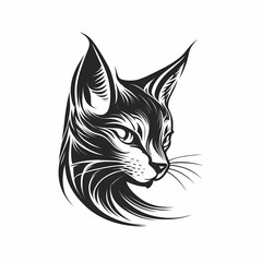 Cat Symbol. Generative AI