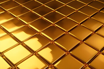 gold metallic cube surface background texture, made with generative ai 