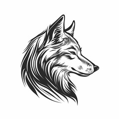 Obraz premium Wolf Logo. Generative AI