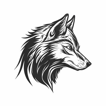 Wolf Logo. Generative AI