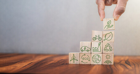 Carbon credit concept. Tradable certificate to drive industry and company in the direction of low...