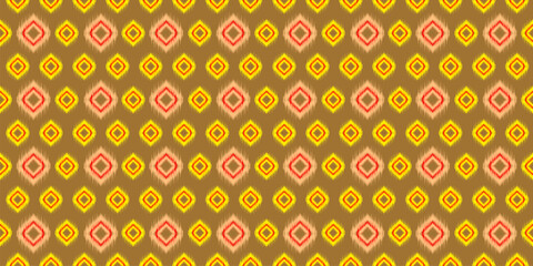 Geometric ethnic pattern seamless flower color oriental. seamless pattern. Design for fabric, curtain, background, carpet, wallpaper, clothing, wrapping, Batik, fabric,Vector illustration
