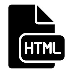 html glyph icon