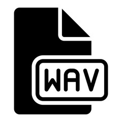 wav glyph icon