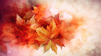 Naklejka na ściany i meble abstract autumn background. Generative AI image.