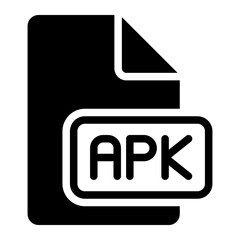 apk file glyph icon