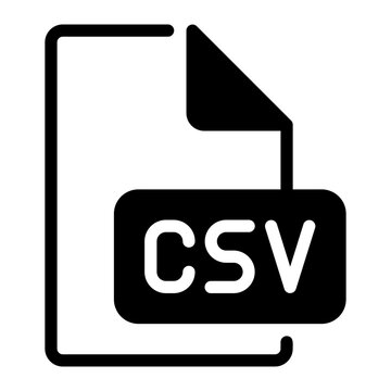 csv glyph icon