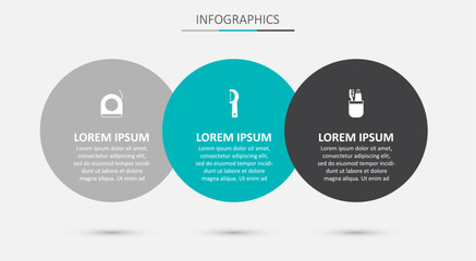 Set Dental floss, and Toothbrush and toothpaste. Business infographic template. Vector