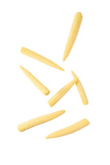 Falling Baby corn cutout, Png file.