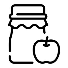 apple jam line icon