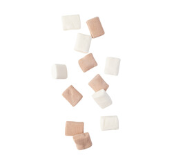 Falling marshmallow cutout, Png file.