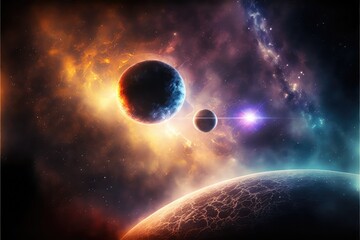 shiny clouds of the universe an extraterrestrial display generative ai