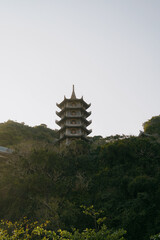 pagoda in the marble mountains, da nang, vietnam.