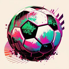 Fototapeta premium league-approved football background for team spirit generative ai