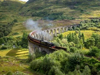 Photo sur Plexiglas Famous train rail in Glenfinnan call Jacobite Express