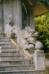 pagoda in the marble mountains, da nang, vietnam.