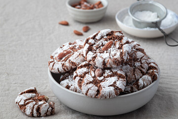 Delicious Italian almond cookies .Traditional sweets. Gluten Free	