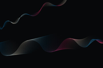 Abstract and dynamic waves  background.