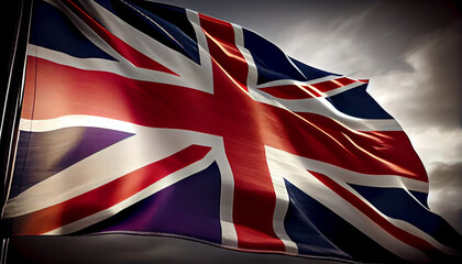 British Flag Swinging in the wind
