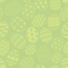Vector seamless pattern Easter eggs