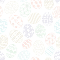 Vector seamless pattern Easter eggs