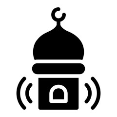 adzan glyph icon