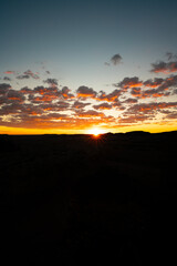 Sunset On Horizon With Room For Copy