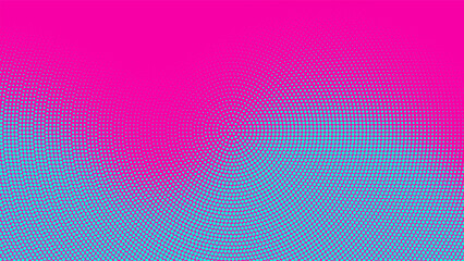 Halftone dots abstract background. Wavy dotted texture.