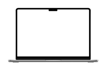 laptop with screen on transparent background. Vector illustration