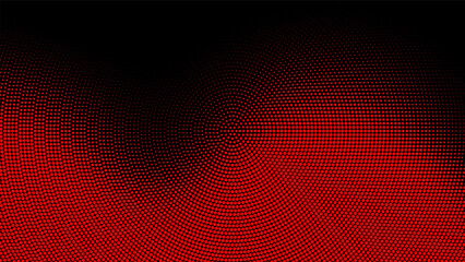Halftone dots abstract background. Wavy dotted texture.
