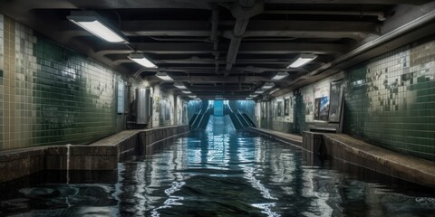 When the Waters Rise: Dramatic Scenes of Subway Flooding, GENERATIVE AI