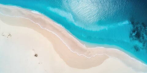 Obraz premium beautiful waves at a white beach in the tropics made with generative ai