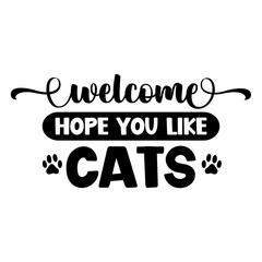 Welcome hope you like cats svg