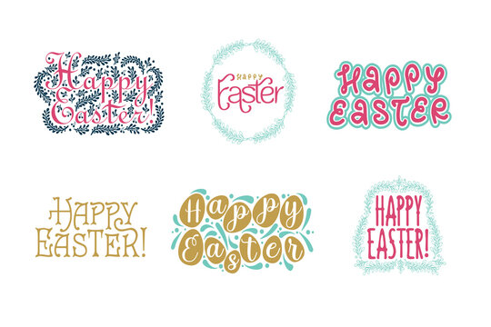 lettering calligraphy composition writing idea happy easter