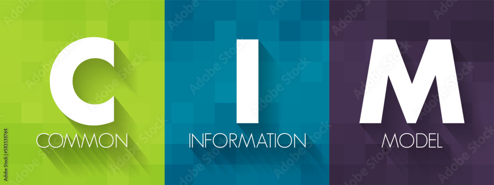 Poster cim common information model - open standard that defines how managed elements in an it environment 