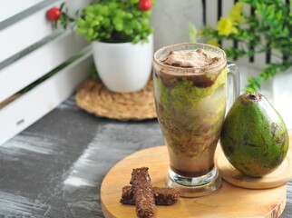 Pokat Kocok or Avocado shake is one of the most popular contemporary drinks and is in great demand by the public