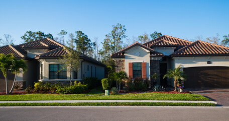 New homes built in Bonita Springs, Florida for older couples looking to retire.