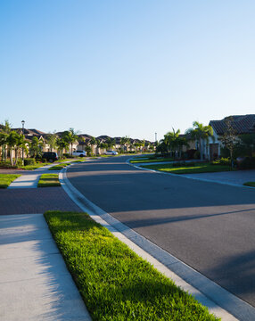 South Florida luxury housing and golf community neighborhood background