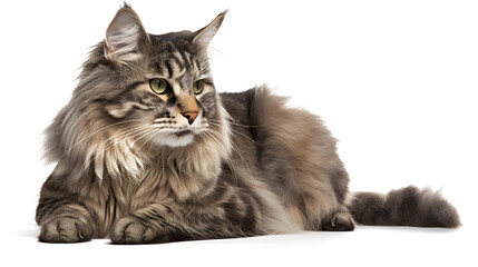 pet shop, cat, isolated, white background, generative ai