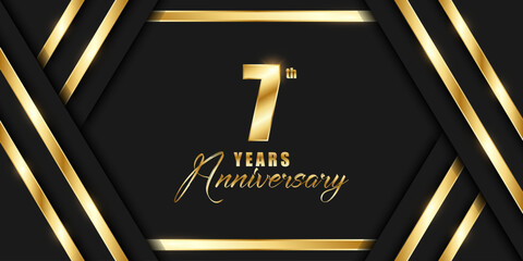 7th anniversary illustration background.