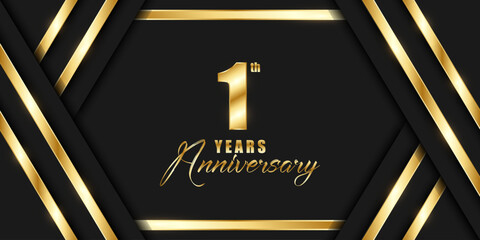1th anniversary illustration background.