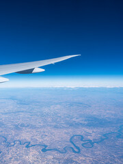 view from airplane window