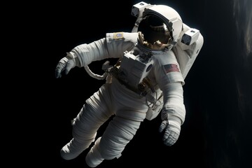 Obraz na płótnie Canvas An astronaut floating in space Generative AI