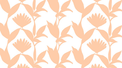 Pale orange chrysanthemum with foliage