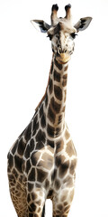 Obraz premium giraffe, isolated, white background, generative ai