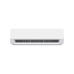 air conditioner flat design vector illustration isolated on white background.