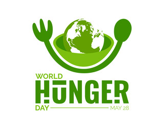 World Hunger Day and food day Design for call attention to the global food crisis illustration